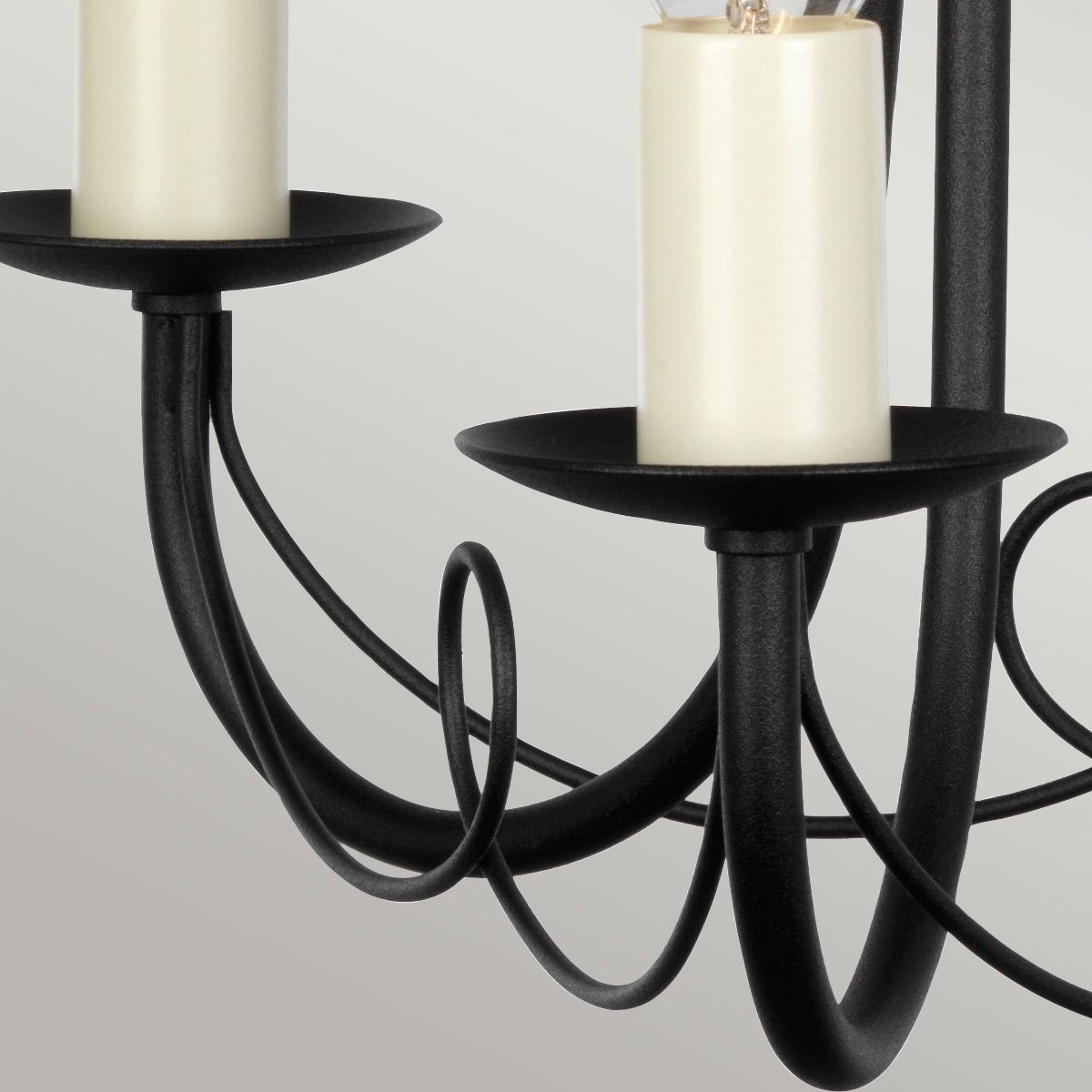 Minster 3 Light Chandelier Black - MN3-BLACK