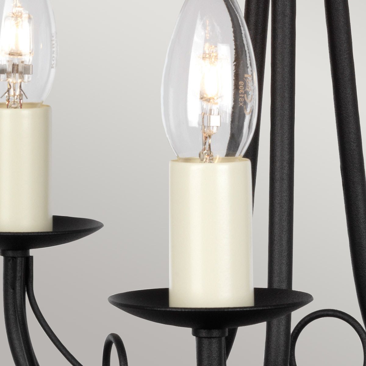 Minster 3 Light Chandelier Black - MN3-BLACK