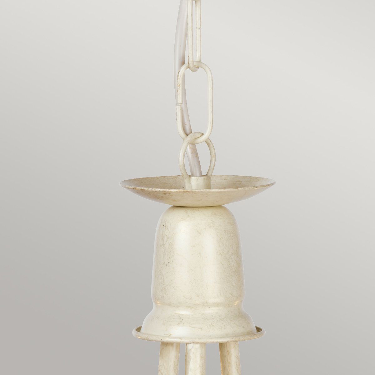 Minster 3 Light Chandelier Ivory & Gold Patina - MN3-IV-GOLD