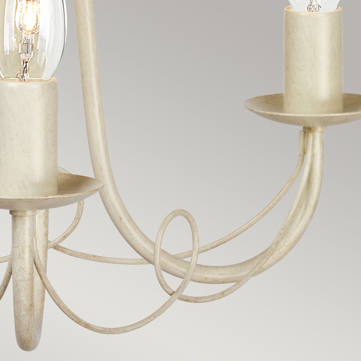 Minster 3 Light Chandelier Ivory & Gold Patina - MN3-IV-GOLD