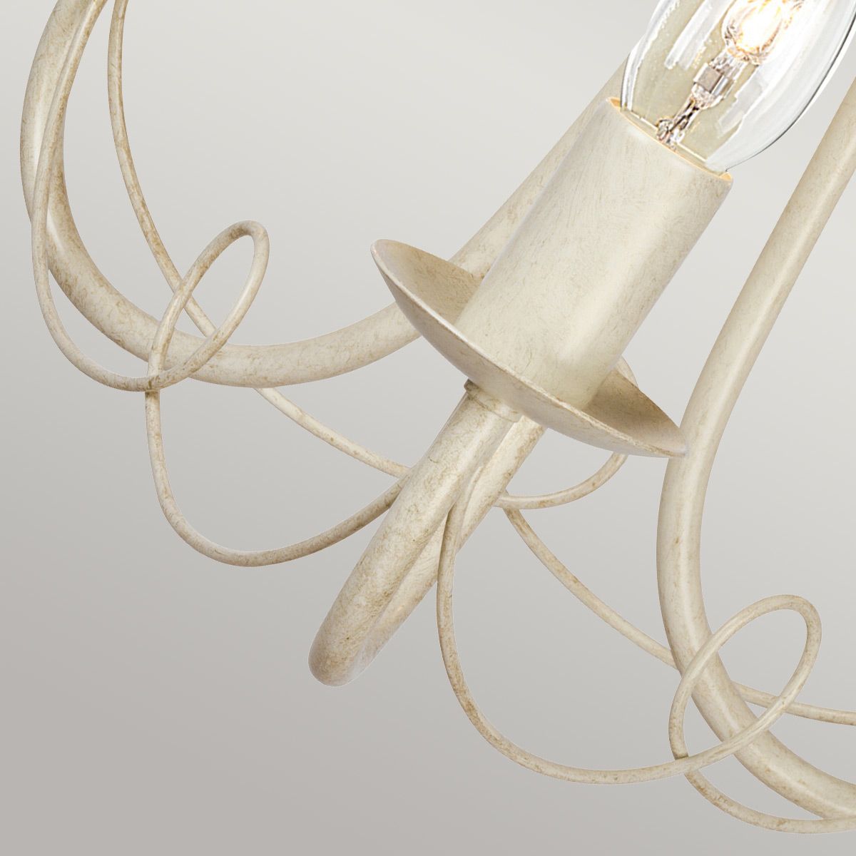 Minster 3 Light Chandelier Ivory & Gold Patina - MN3-IV-GOLD