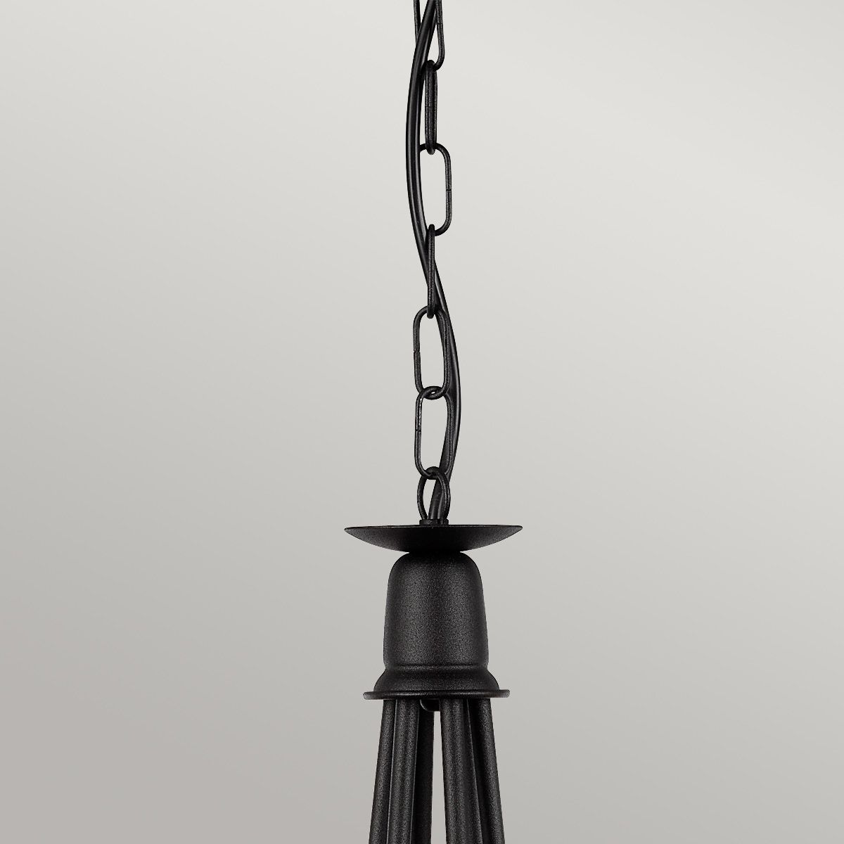 Minster 6 Light Chandelier Black - MN6-BLACK