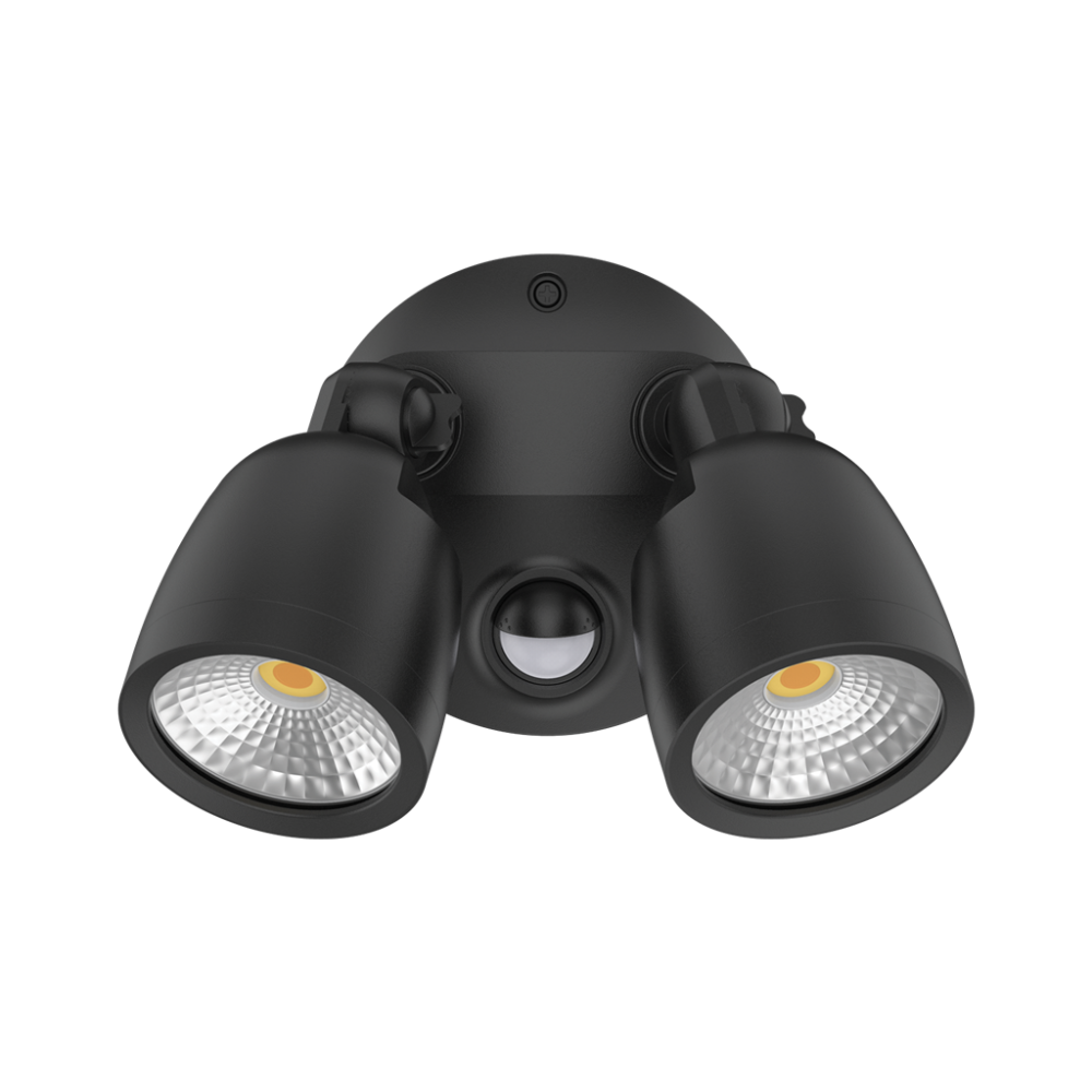 MURO LED 2 Spotlights With Sensor 20W Black 3CCT - 25076