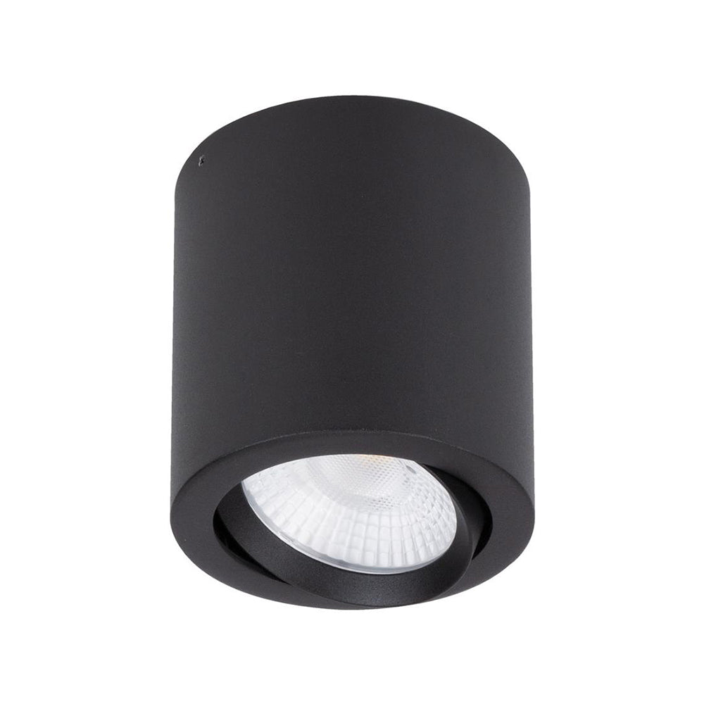 Buy Surface Mounted Downlights Australia Neo Surface Mounted Tilt Downlight 20W Black Aluminium 5000K - 21145