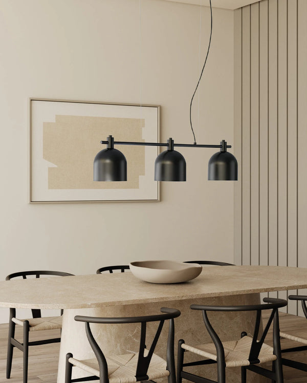 Luca Pendant Light Matte Black - ARO.C1239/3