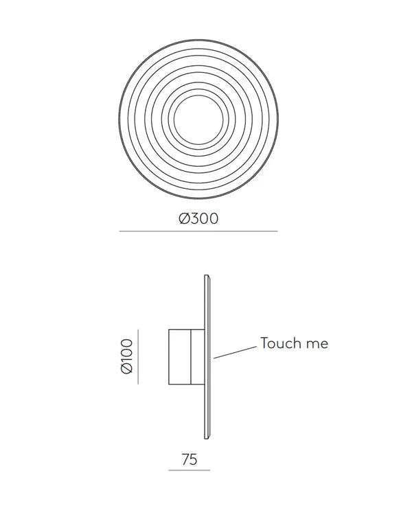 Glic LED Wall Light 5W 3000k Matte Brass - ARO.A1199/ORO