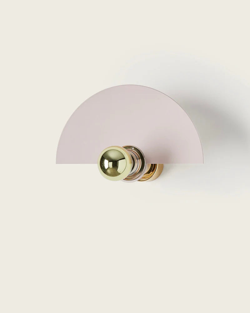 Haban 80mm Small Wall Light Gold & White - ARO.A1053/5/ORO+1088/25/BCO