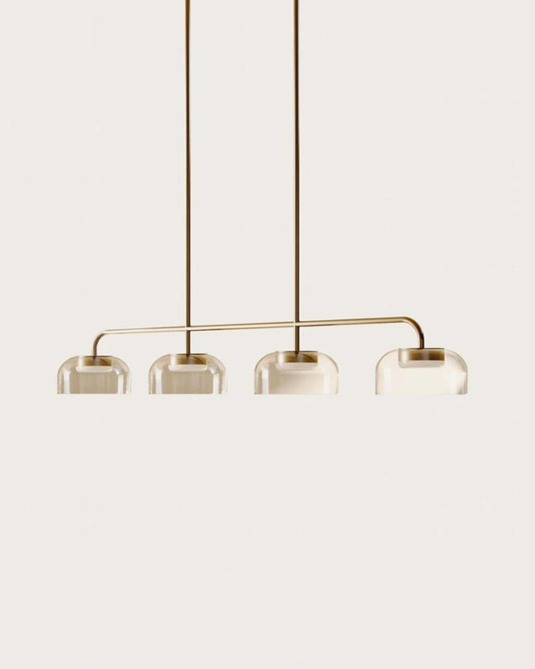 Iman 4 Light LED Linear Pendant 10W 2700K Light Aged Gold - ARO.C1316/4/ORO