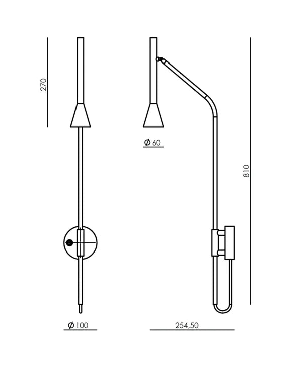 Lyb Wall LIght 5W 3000K Black - ARO.A1274