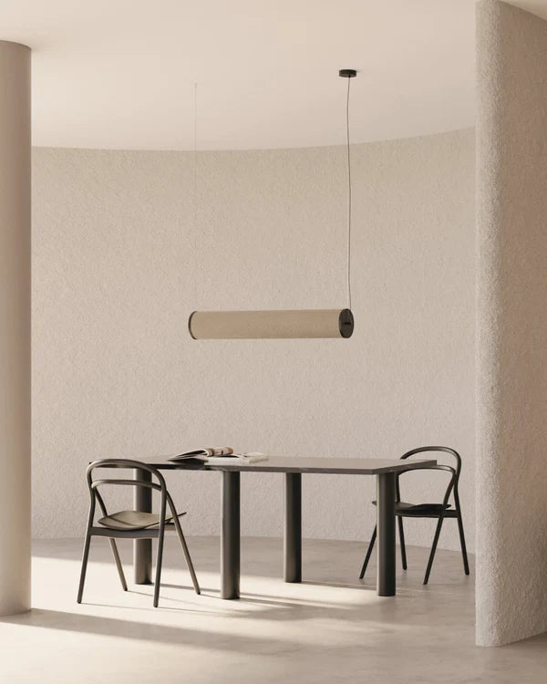 Nooi Linear Pendant Light Black Marble & Cream - ARO.C1276/L