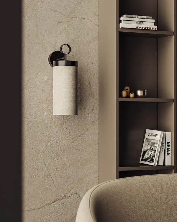 Nooi Wall Light Matte Black & Cream - ARO.A1276