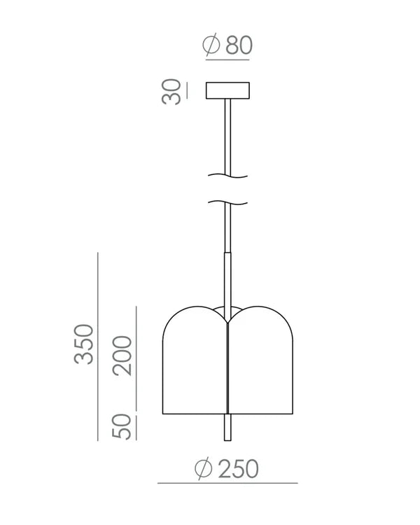 Oket LED Pendant Light 10W 2700K Matte White - ARO.C1317/BCO