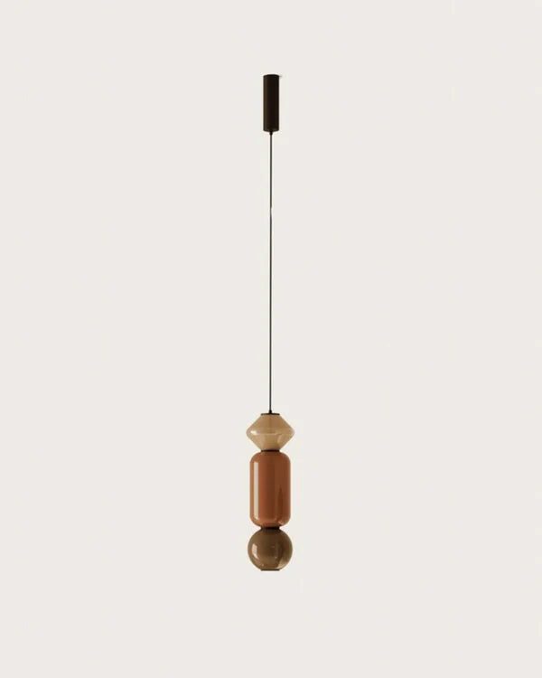 Papi LED Pendant Light 5W 2700K Nude, Copper & Vintage Brown - ARO.C1233/NEG/1/TBC