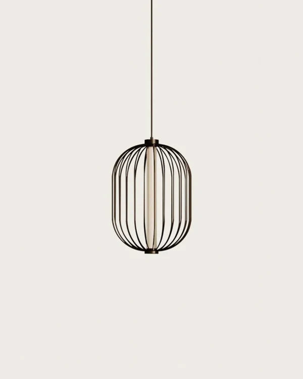 Pepo LED Oval Pendant Light 15W 2700k Matte Black or Matte Brass