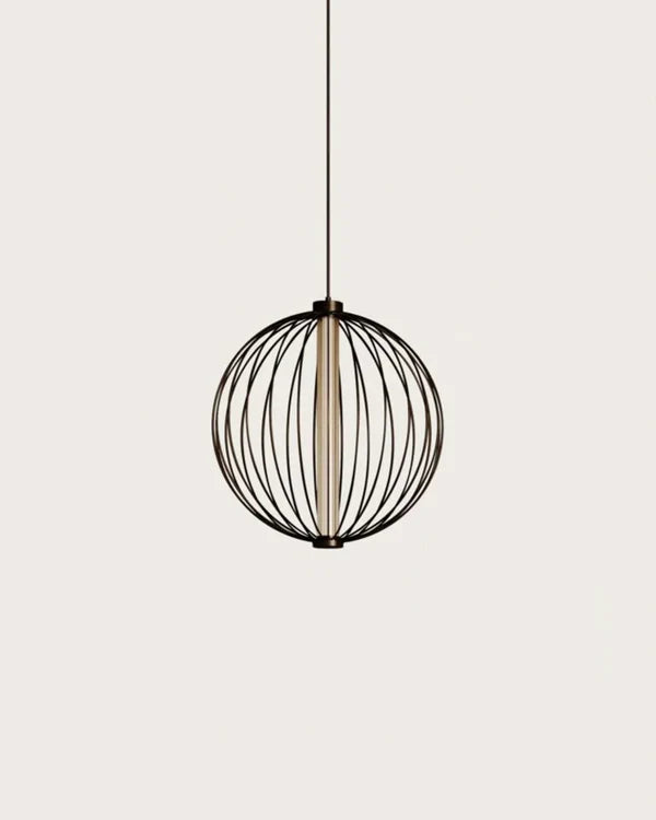 Pepo LED Round Pendant Light 15W 2700k Matte Black or Matte Brass