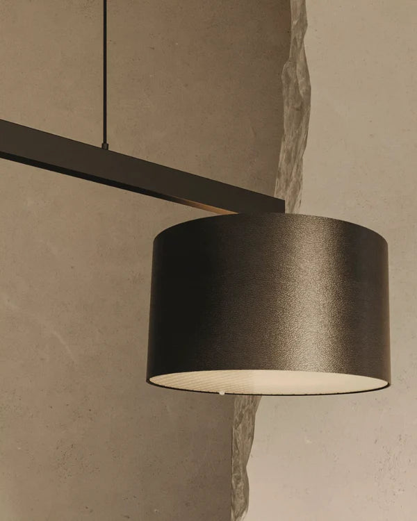 Eco Light Rems Rems 2 Light LED Pendant Light 9W 2700k Matte Black - ARO.C1318/2/NEG-