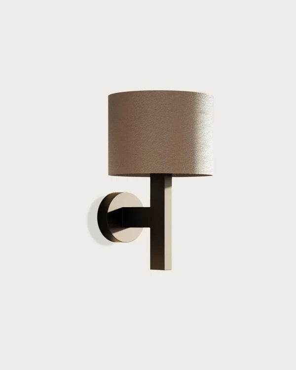 Rems Wall Light 9W 2700K Matte Black & Light Brown - ARO.A1318/NEG-LIGHT BROWN