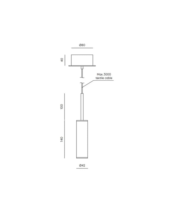 Tura LED Pendant Light 5W 2700k Brown - ARO.C1313/NEG-BRO