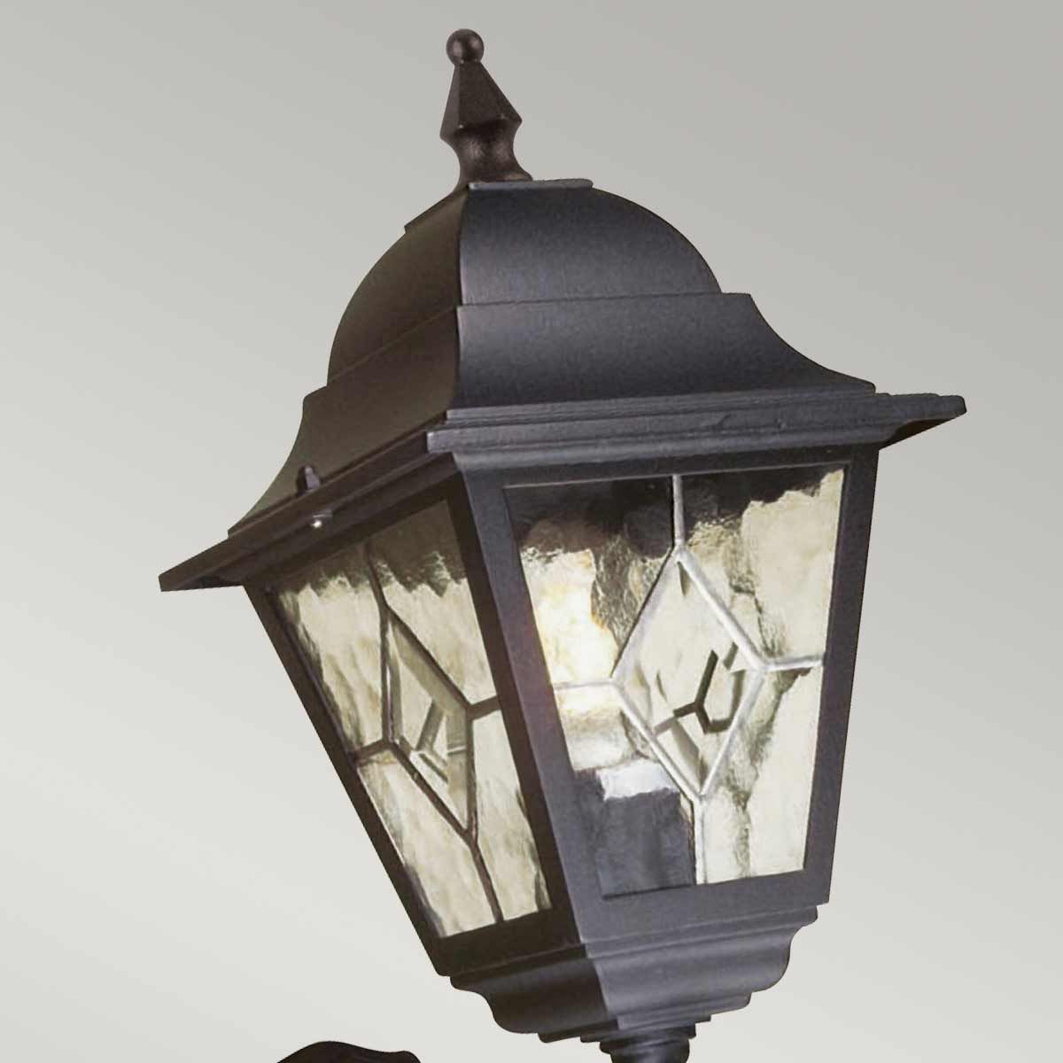 Norfolk Up Wall Lantern With PIR Black - NR1-PIR-BLACK