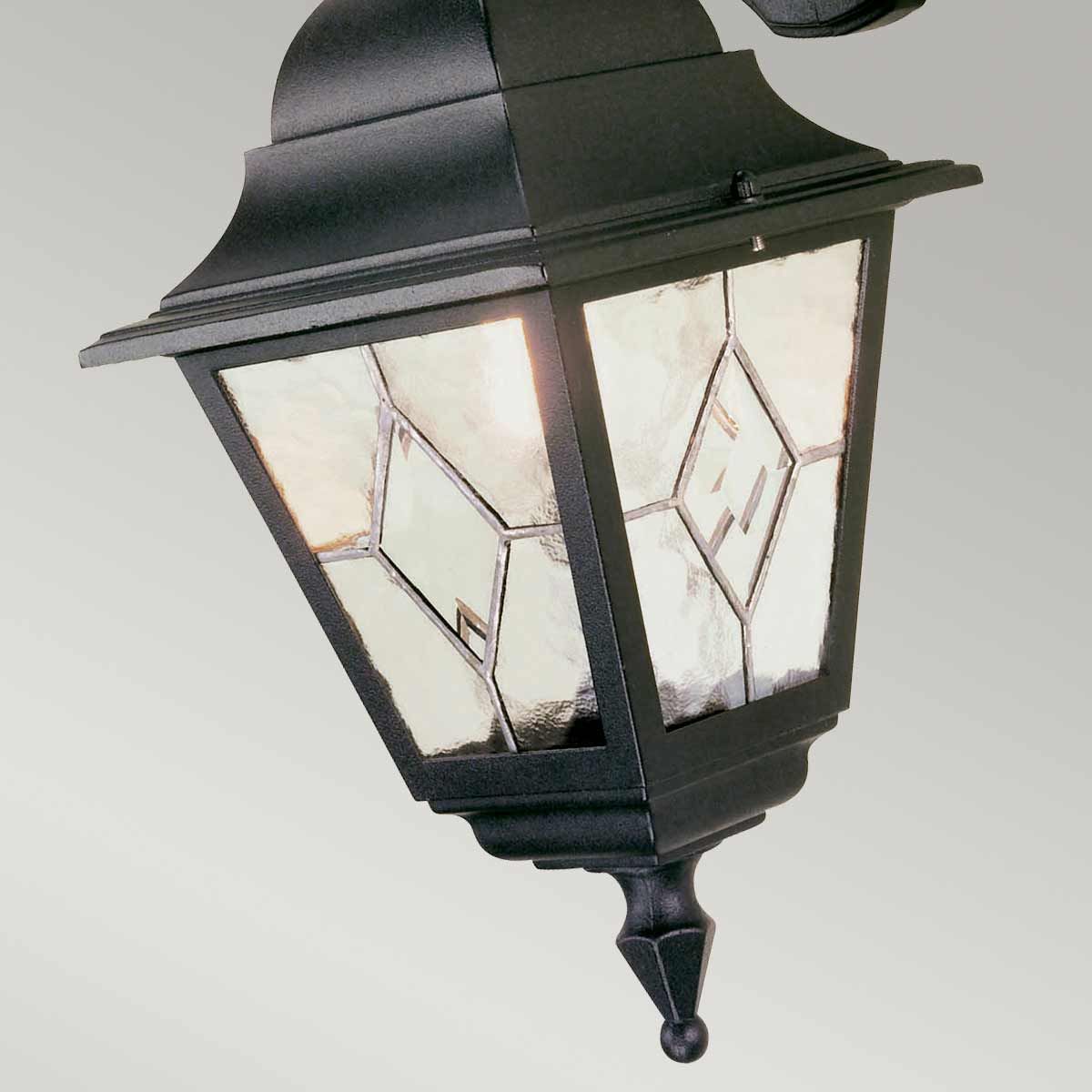 Norfolk Down Wall Lantern Black - NR2-BLK