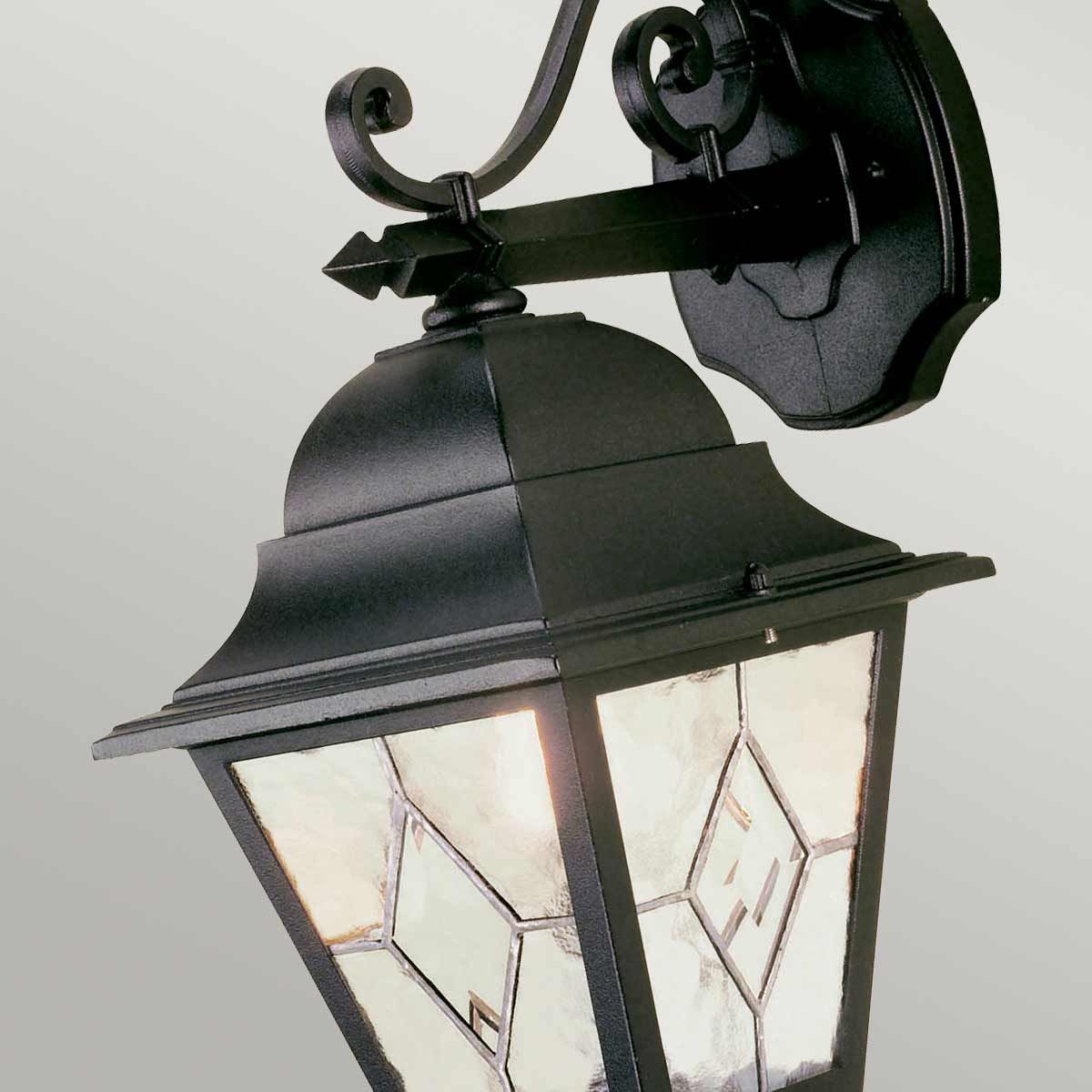 Norfolk Down Wall Lantern Black - NR2-BLK