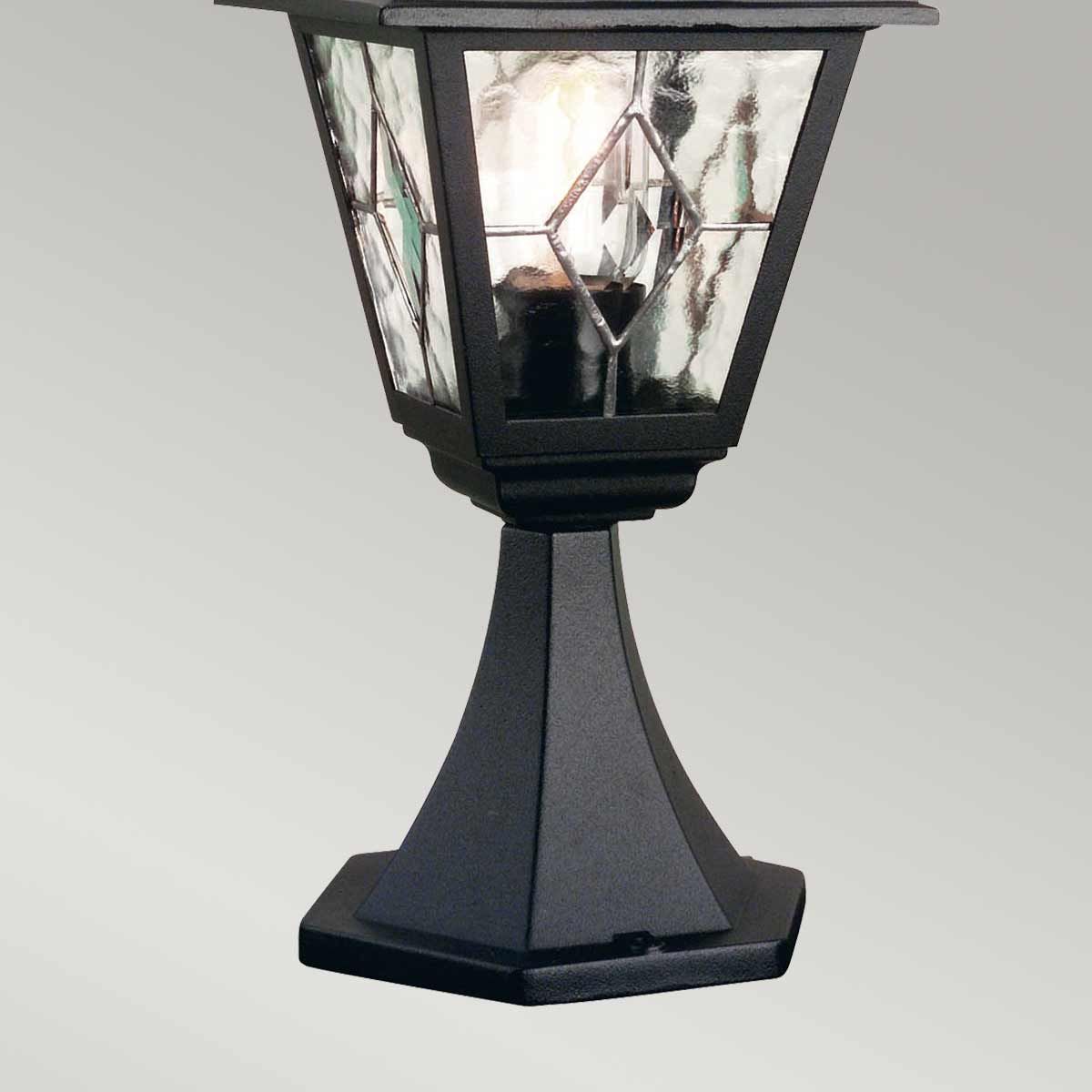 Norfolk Pedestal Light Black - NR3-BLK