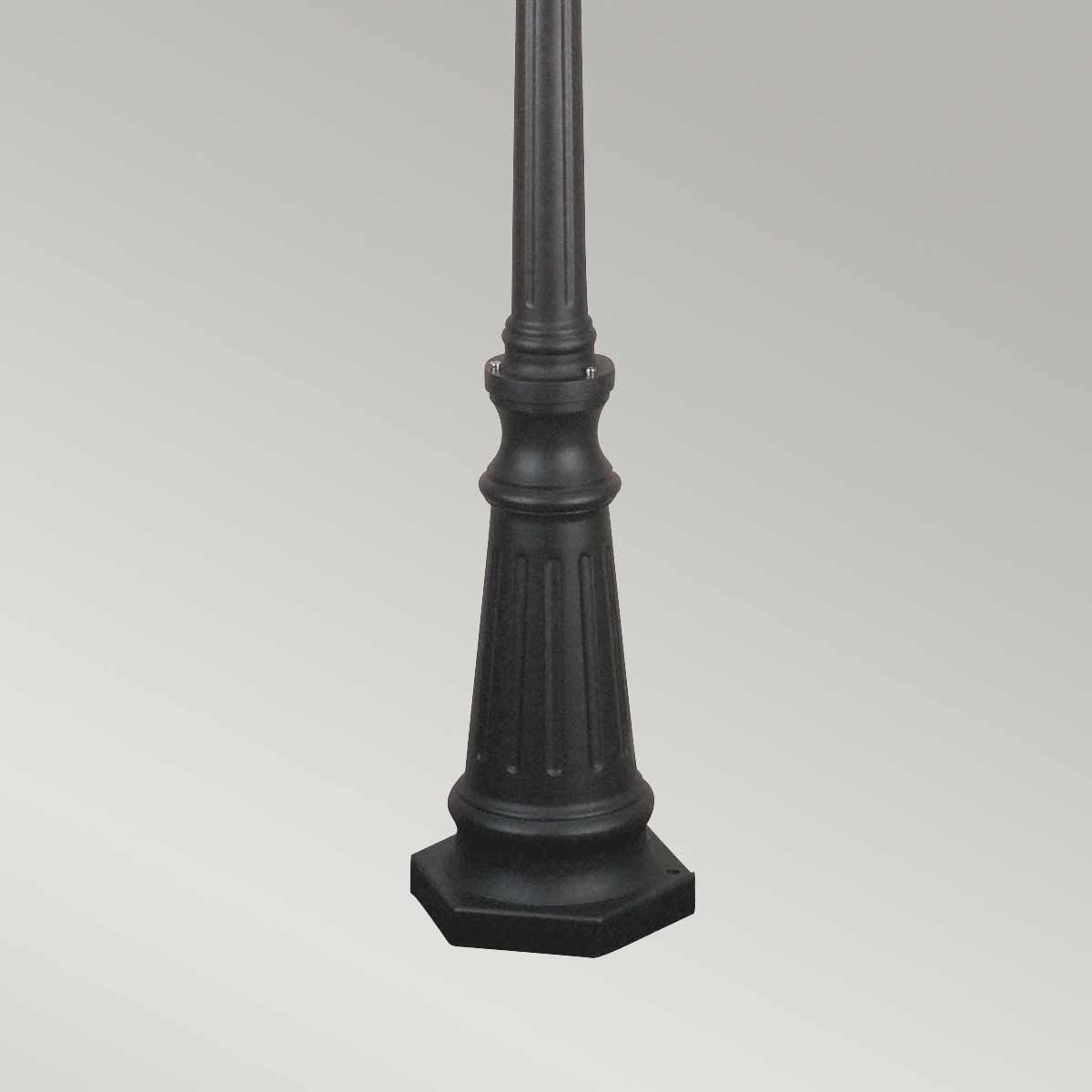 Norfolk 3 Light Post Light Black - NR8-BLK