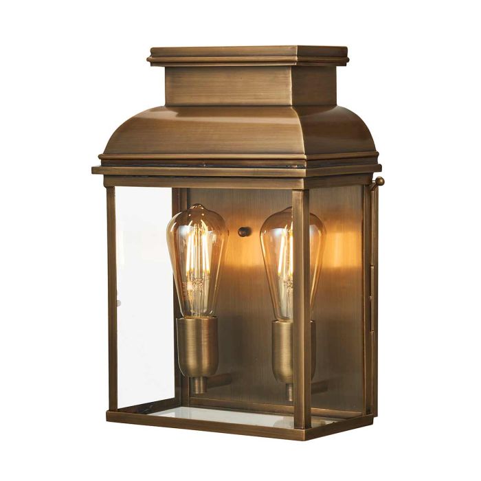 Old Bailey 2 Light Large Aged Brass - OLD-BAILEY-L-BR