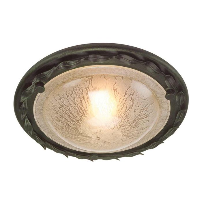 Olivia Flush Mount Light Black & Gold Patina - OV-F-BLK-GOLD