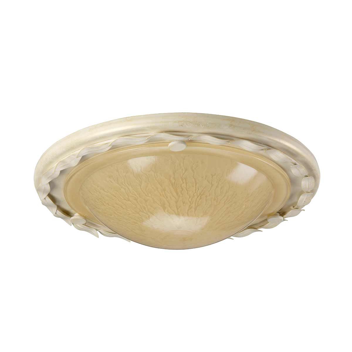 Olivia Flush Mount Light Ivory & Gold Patina - OV-F-IV-GOLD