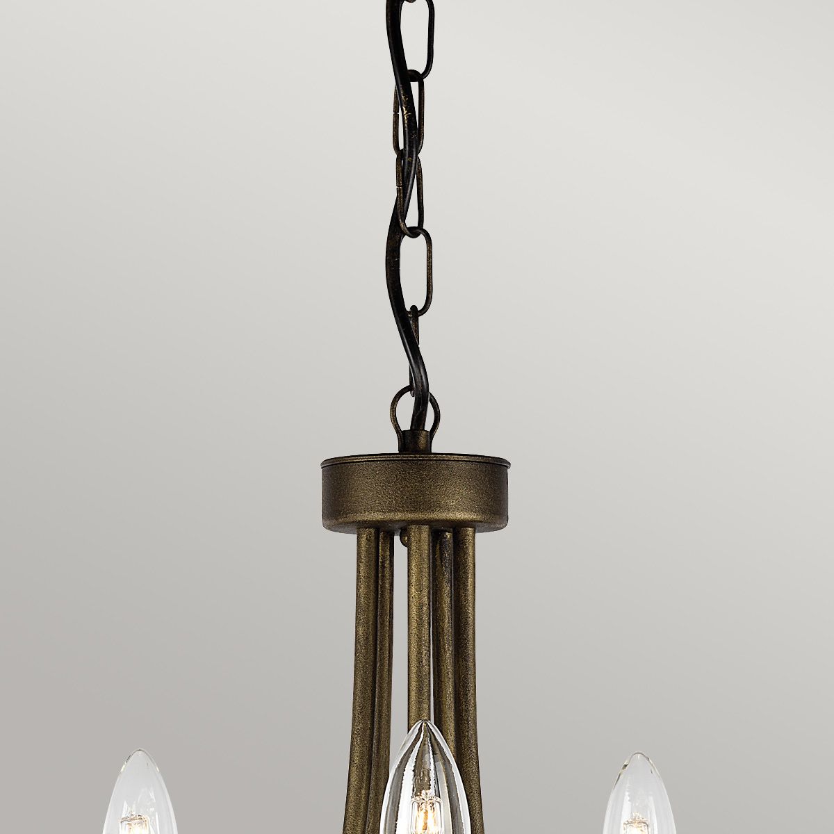 Olivia 5 Light Chandelier Black & Gold Patina - OV5-BLK-GOLD