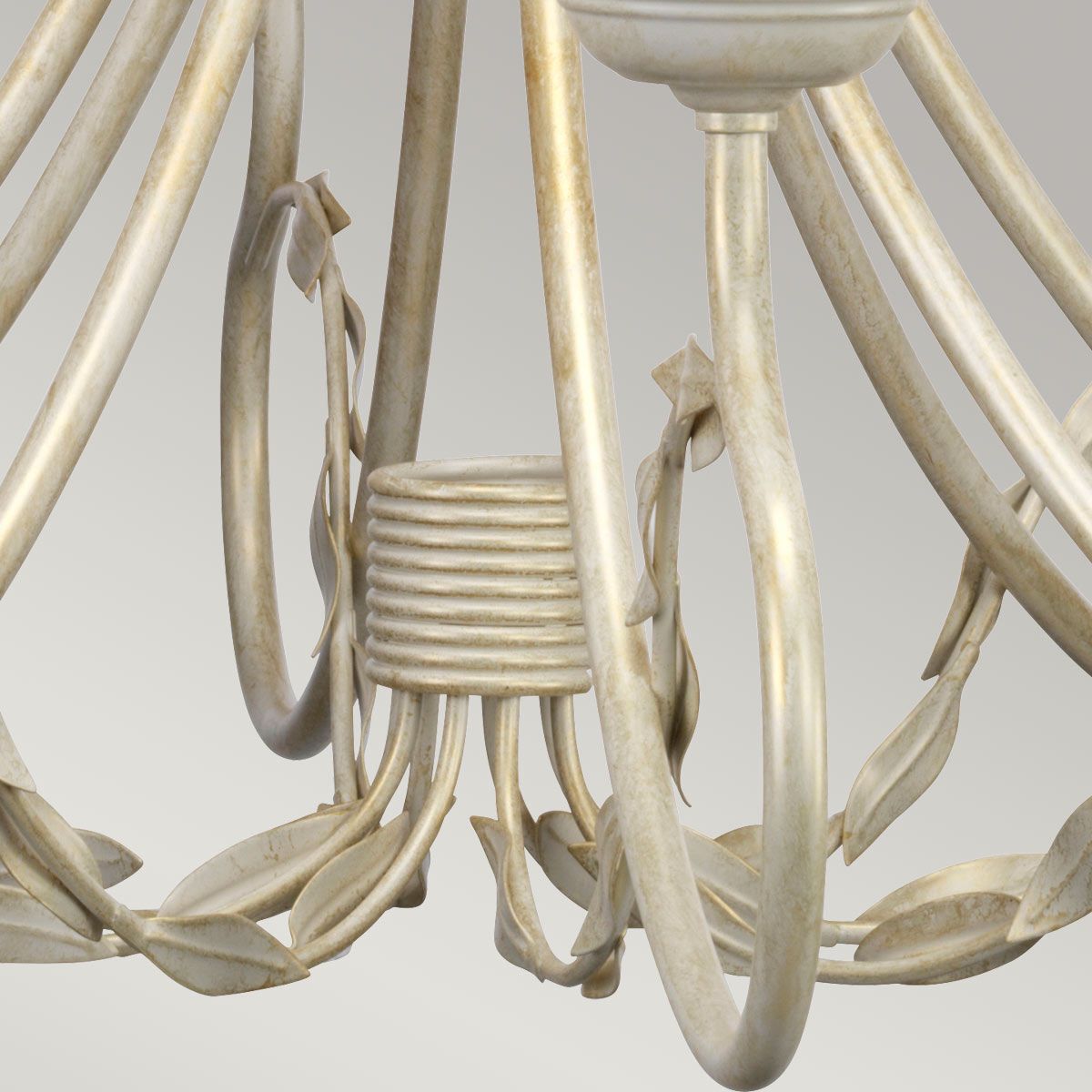 Olivia 8 Light Chandelier Ivory & Gold Patina - OV8-IVORY-GOLD