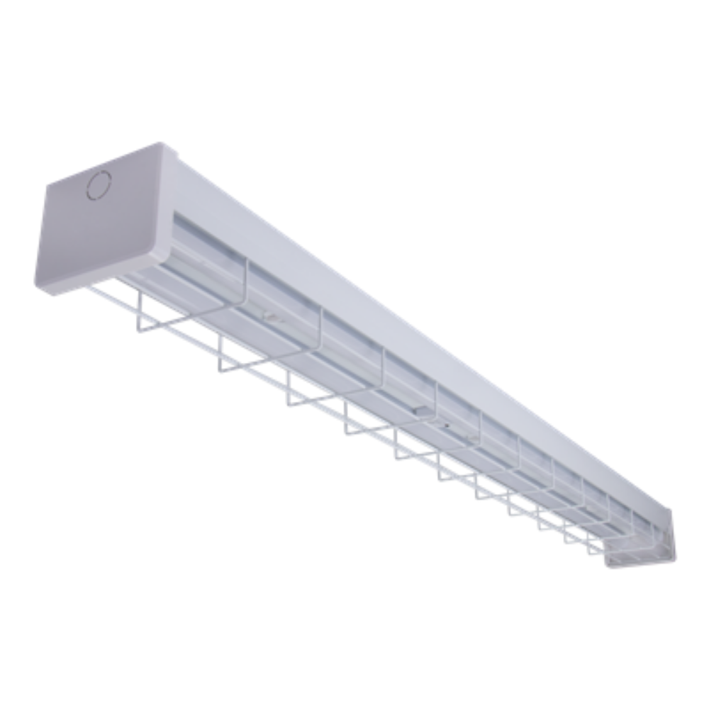 Park Emergency LED Batten Light Wire Guard L1230mm ON/OFF White Metal 3CCT - 66084