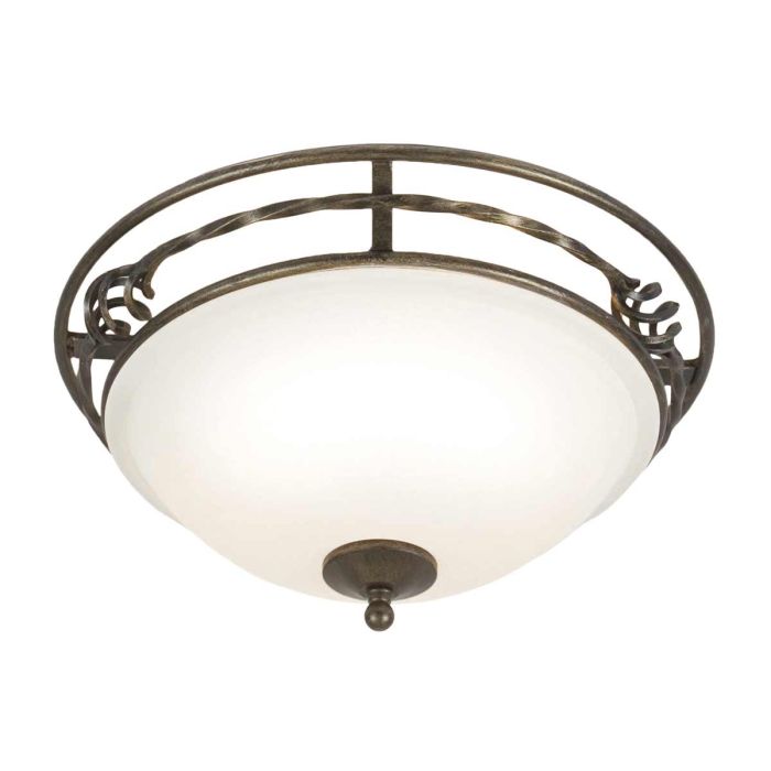 Pembroke 2 Light Flush Mount Light Black & Gold - PB-F-A-BLK-GOLD