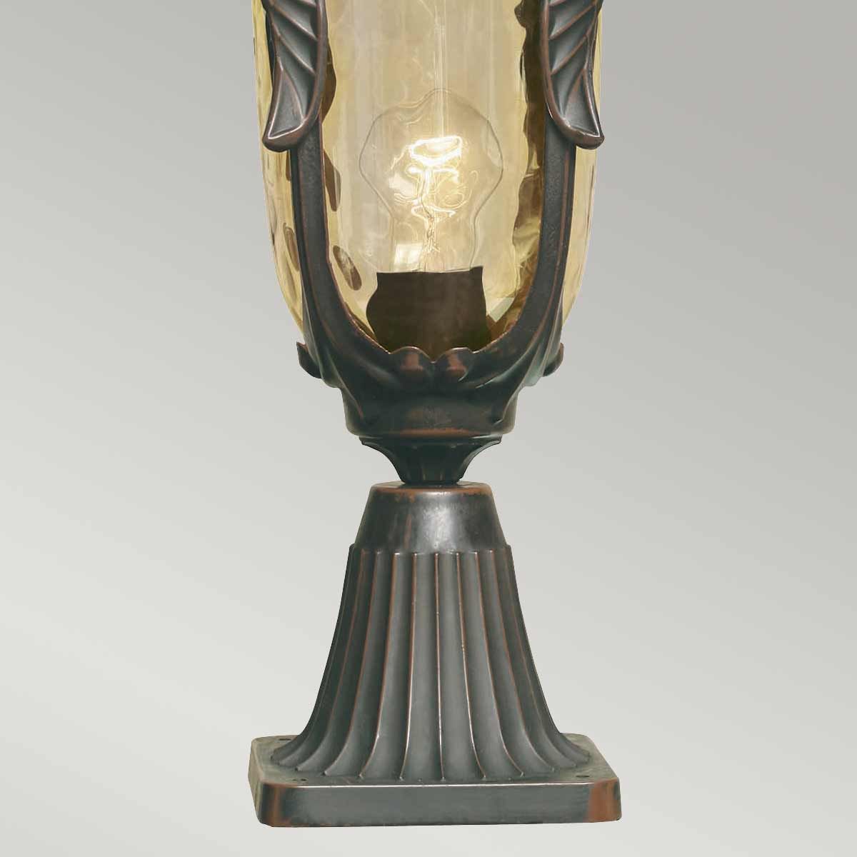 Philadelphia Medium Pedestal Light Old Bronze - PH3-M-OB