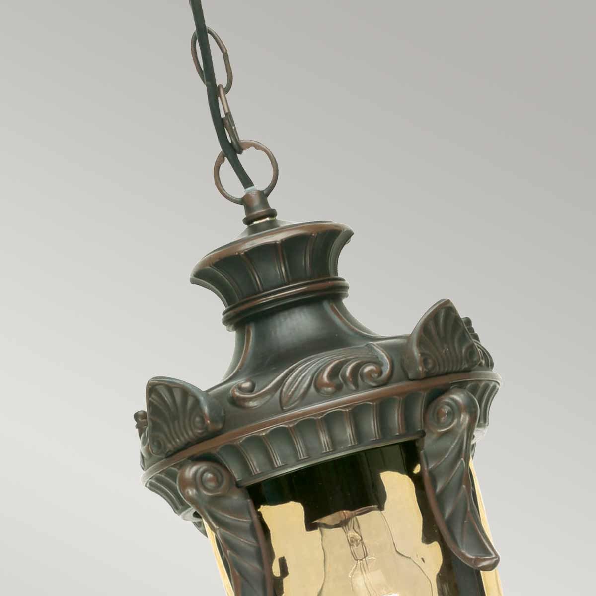 Philadelphia Medium Chain Lantern Old Bronze - PH8-M-OB