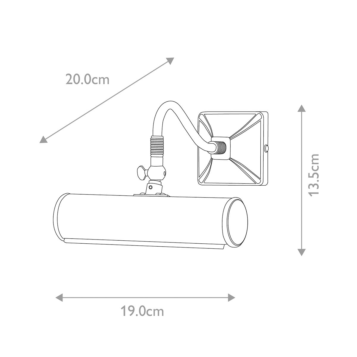 Picture Light 1 Light Small Black - PL1-10-BLACK