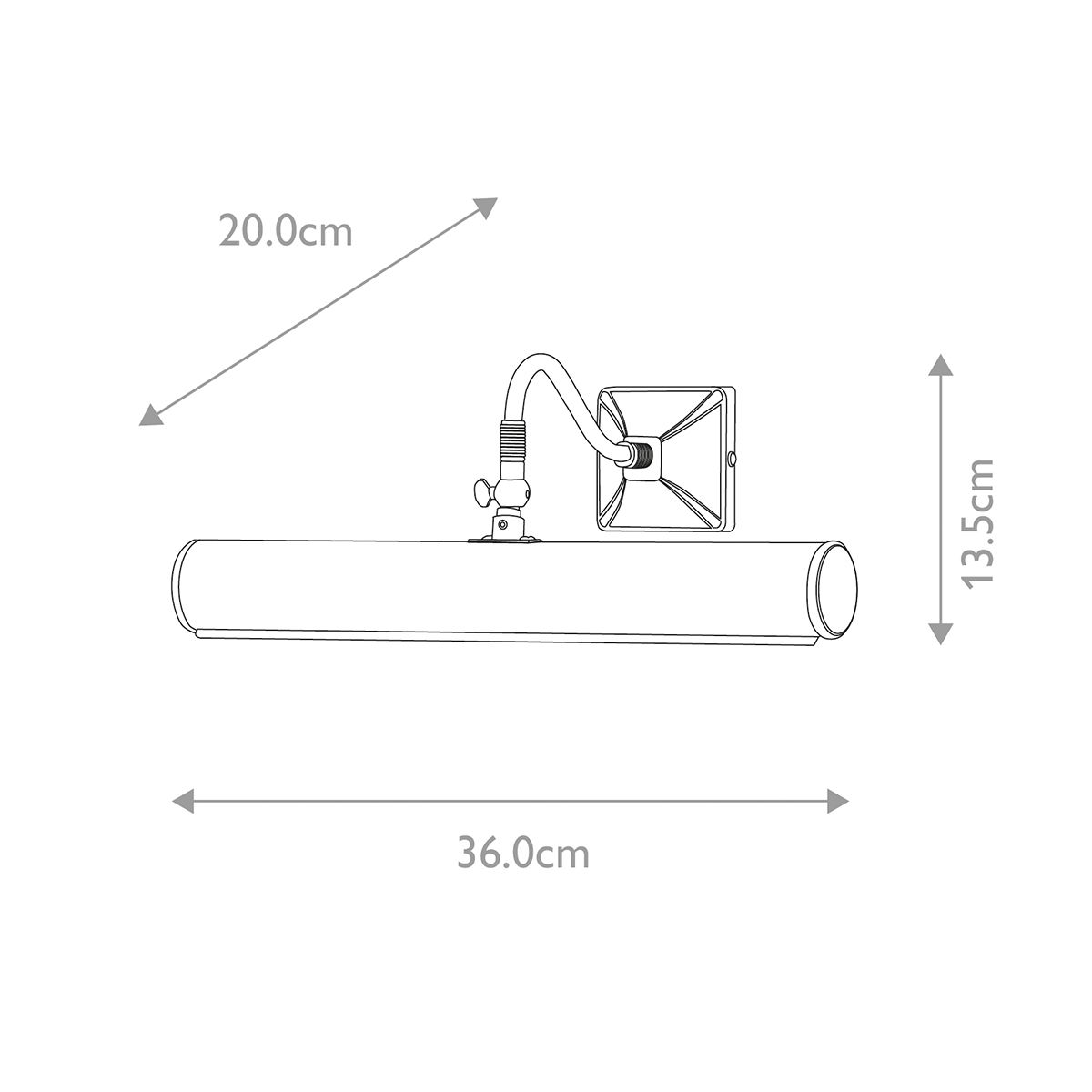 Picture Light 2 Light Large Polished Brass - PL1-20-PB