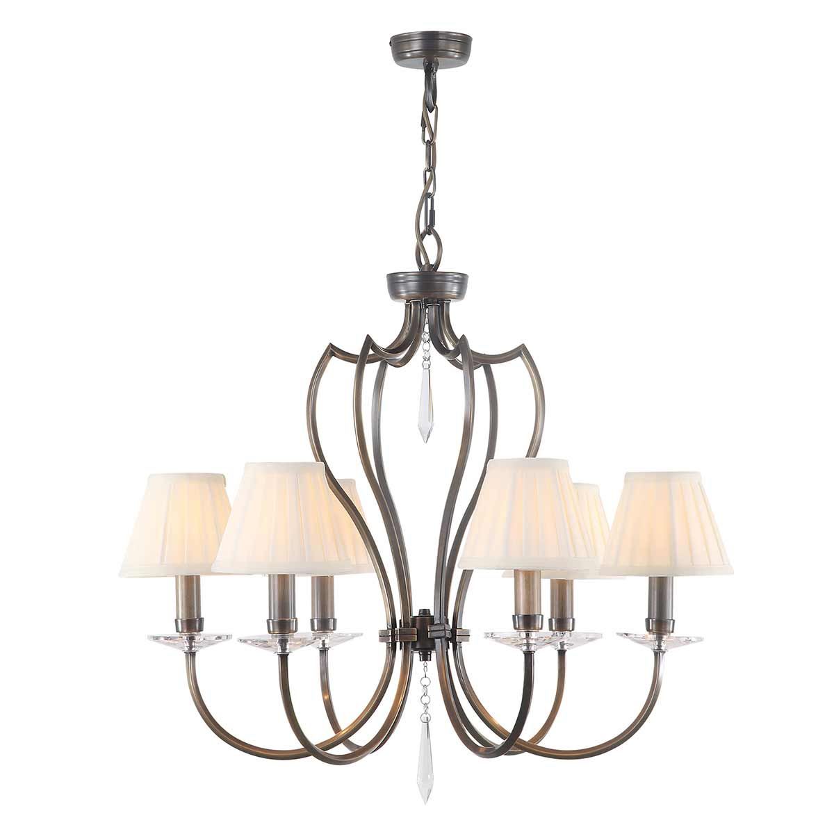 Pimlico 6 Light Chandelier Dark Bronze - PM6-DB