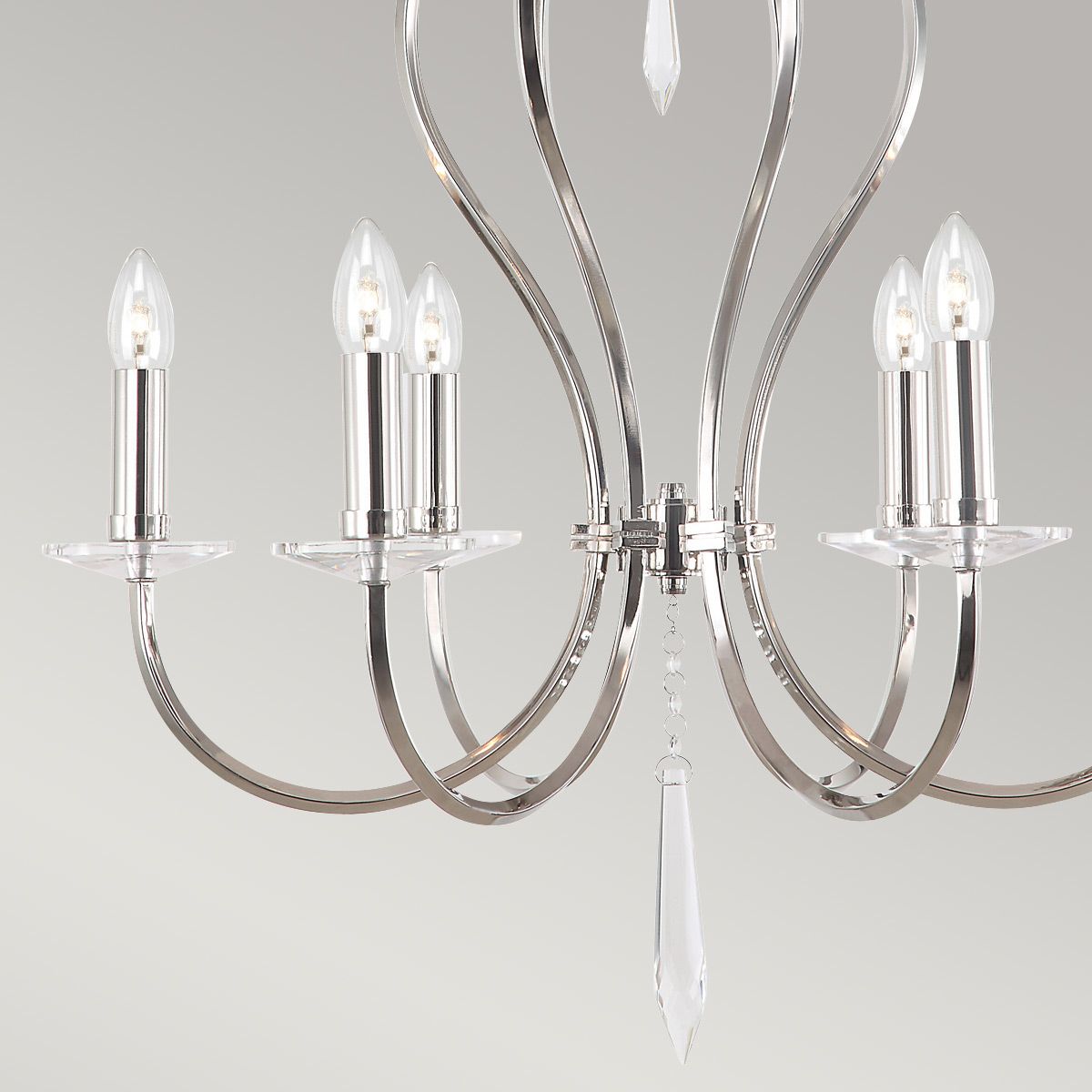 Pimlico 6 Light Chandelier Polished Nickel - PM6-PN