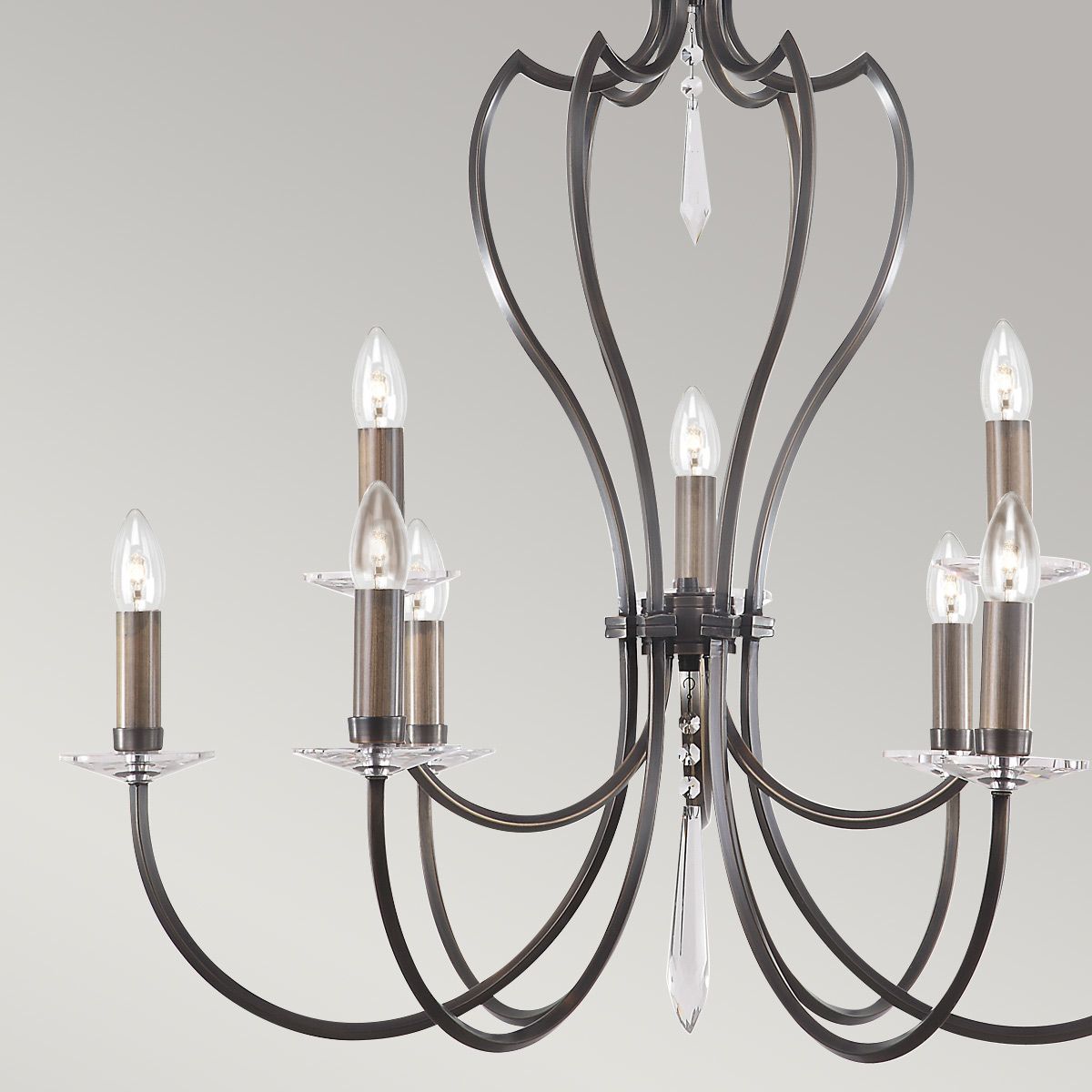 Pimlico 9 Light Chandelier Dark Bronze - PM9-DB