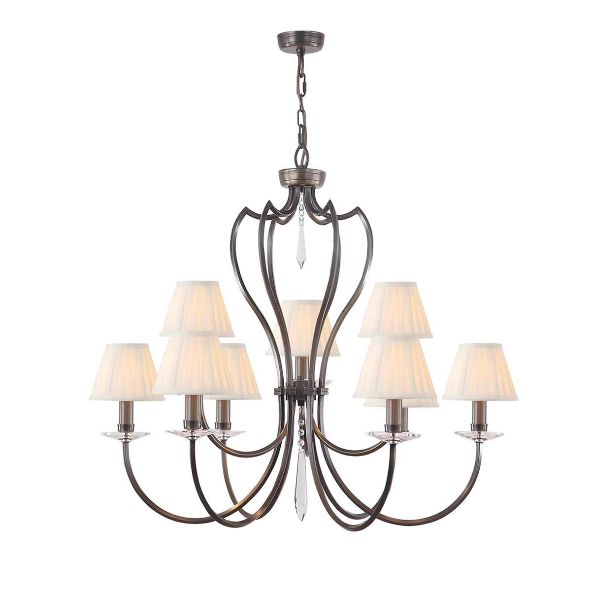 Pimlico 9 Light Chandelier Dark Bronze - PM9-DB