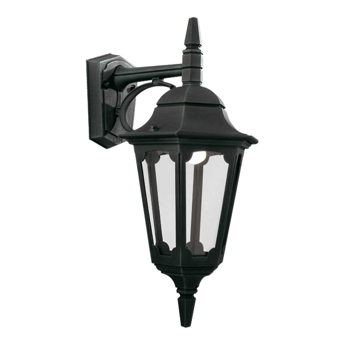 Parish Outdoor Down Wall Lantern Black - PR2-BLACK