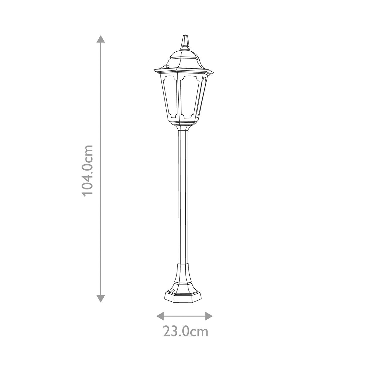 Parish Pillar Lantern Black - PR5-BLACK