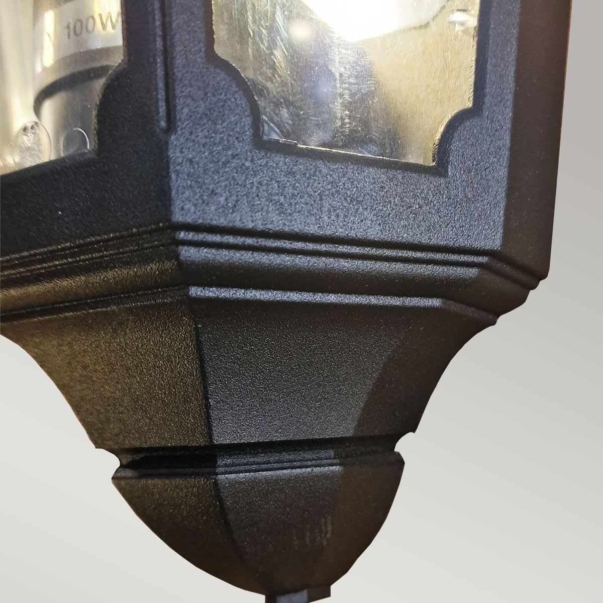 Parish Outdoor Half Wall Lantern Black - PR7-BLACK