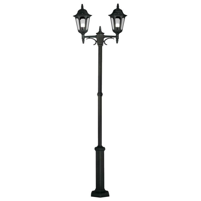 Parish 2 Light Post Light Black - PR8-BLACK