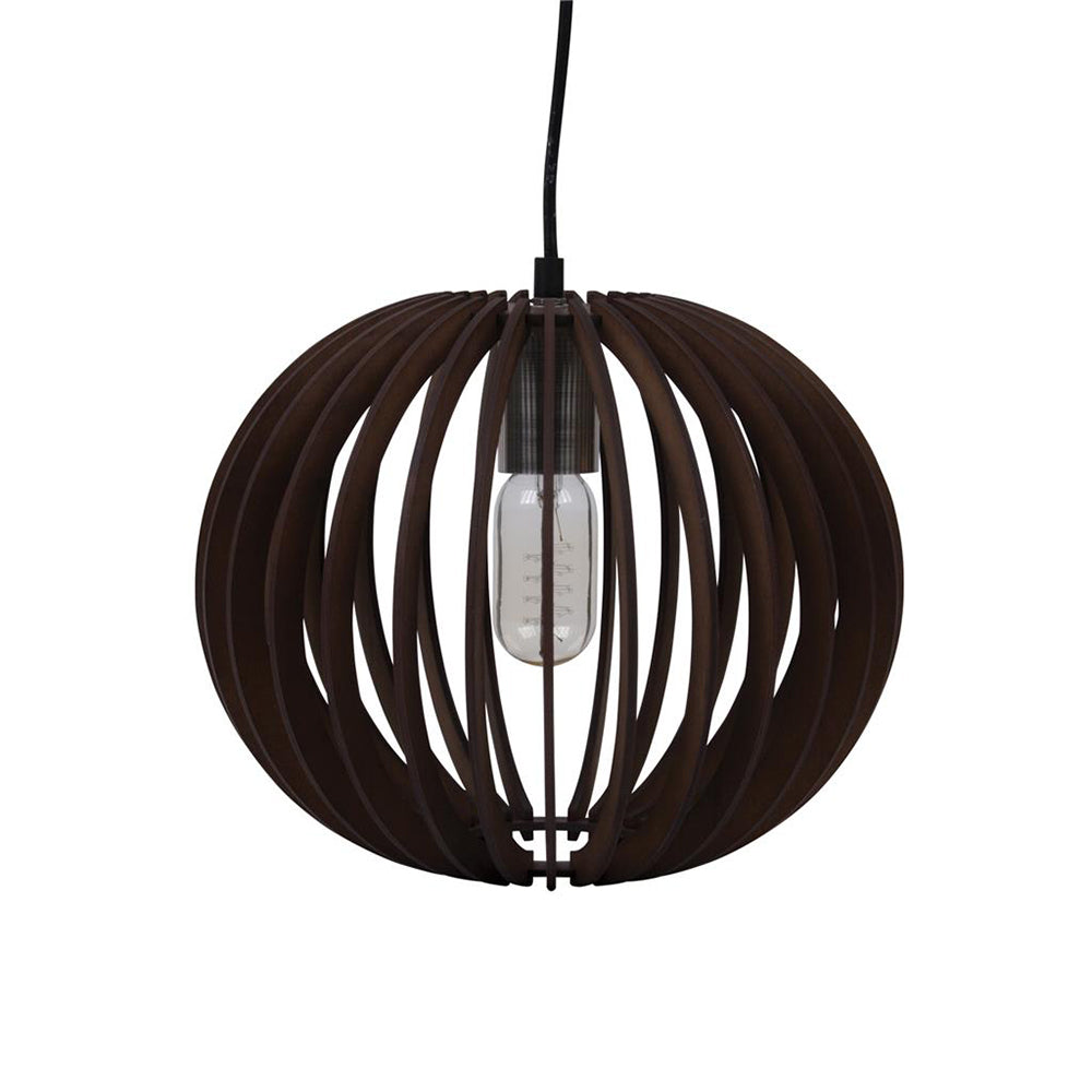 Buy Pendant Lights Australia Puffin Pendant Light W300mm Brown Timber - 31016