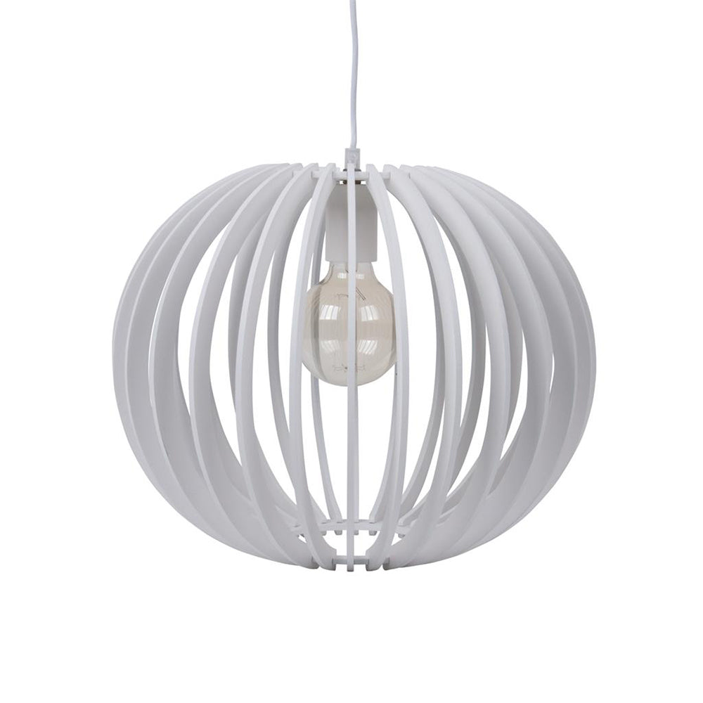 Puffin Pendant Light W600mm White Timber - 31027
