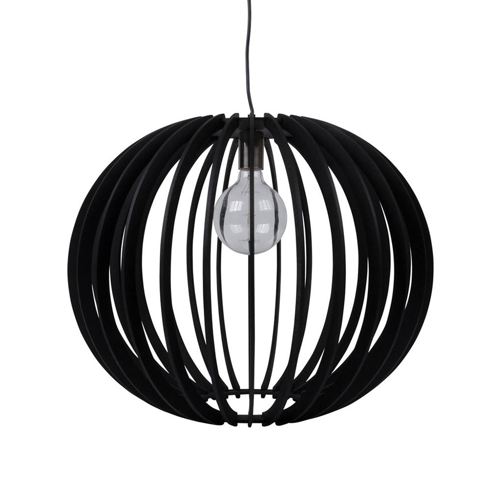 Buy Pendant Lights Australia Puffin Pendant Light W600mm Black Timber - 31025