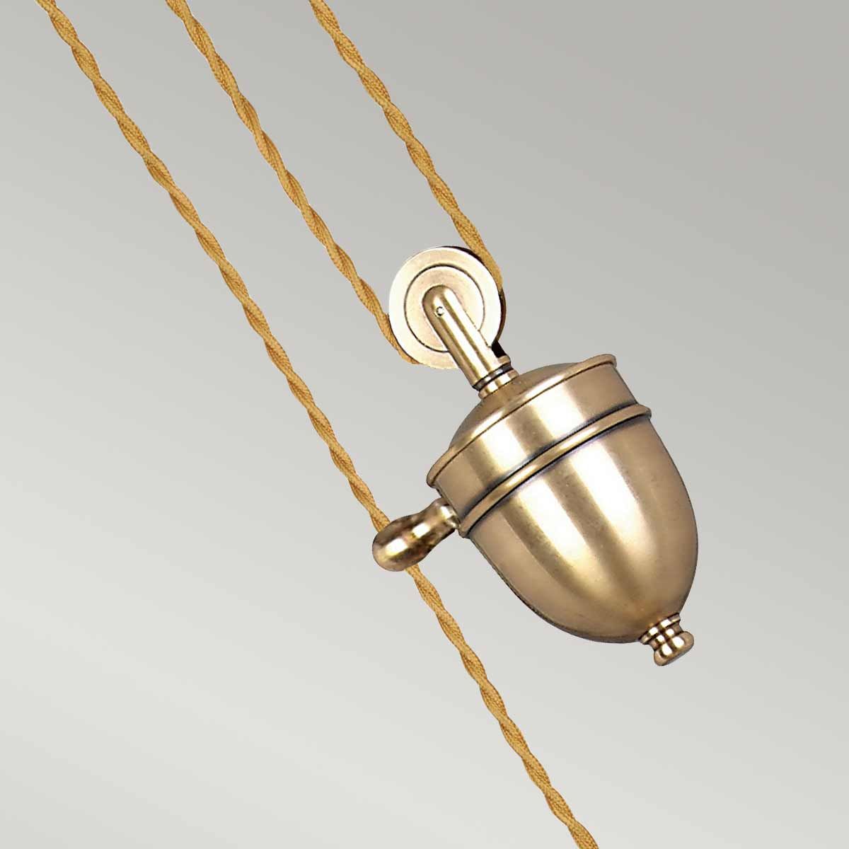 Provence Rise and Fall Pendant Aged Brass - PV-P-AGB